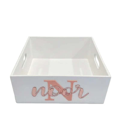 Personalised Solid Wooden Crate – Custom Gift & Storage Box