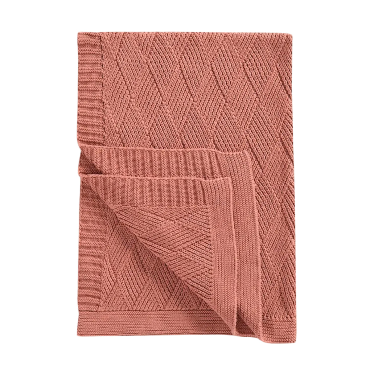 Mothercare knitted cotton baby shawl blanket – view 3