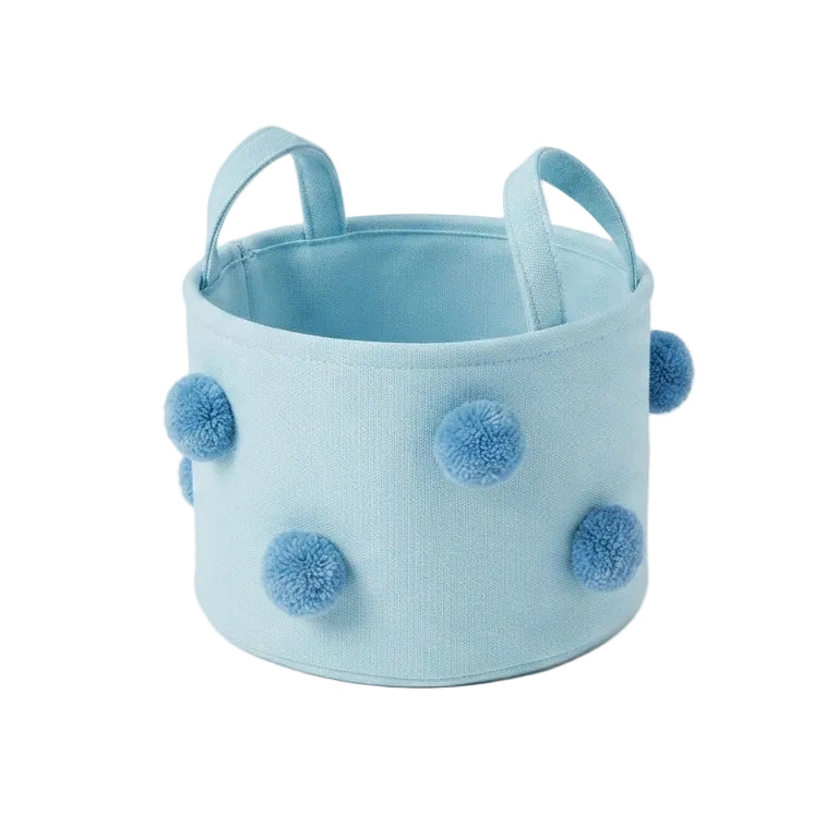 Pom pom gift basket for nursery decor and storage – view 2