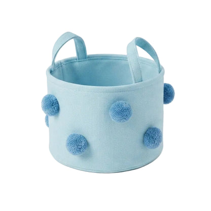 Pom pom gift basket for nursery decor and storage – view 2