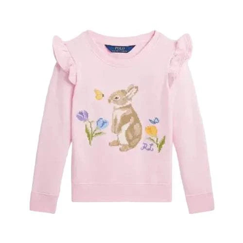 Ralph Lauren Ruffled Bunny Terry Sweatshirt
