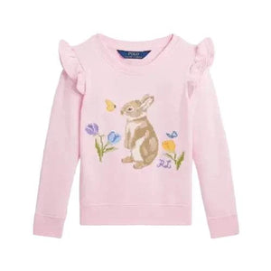 Ralph Lauren Ruffled Bunny Terry Sweatshirt