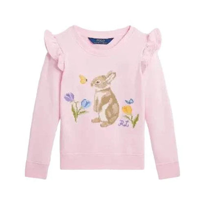 Ralph Lauren Ruffled Bunny Terry Sweatshirt