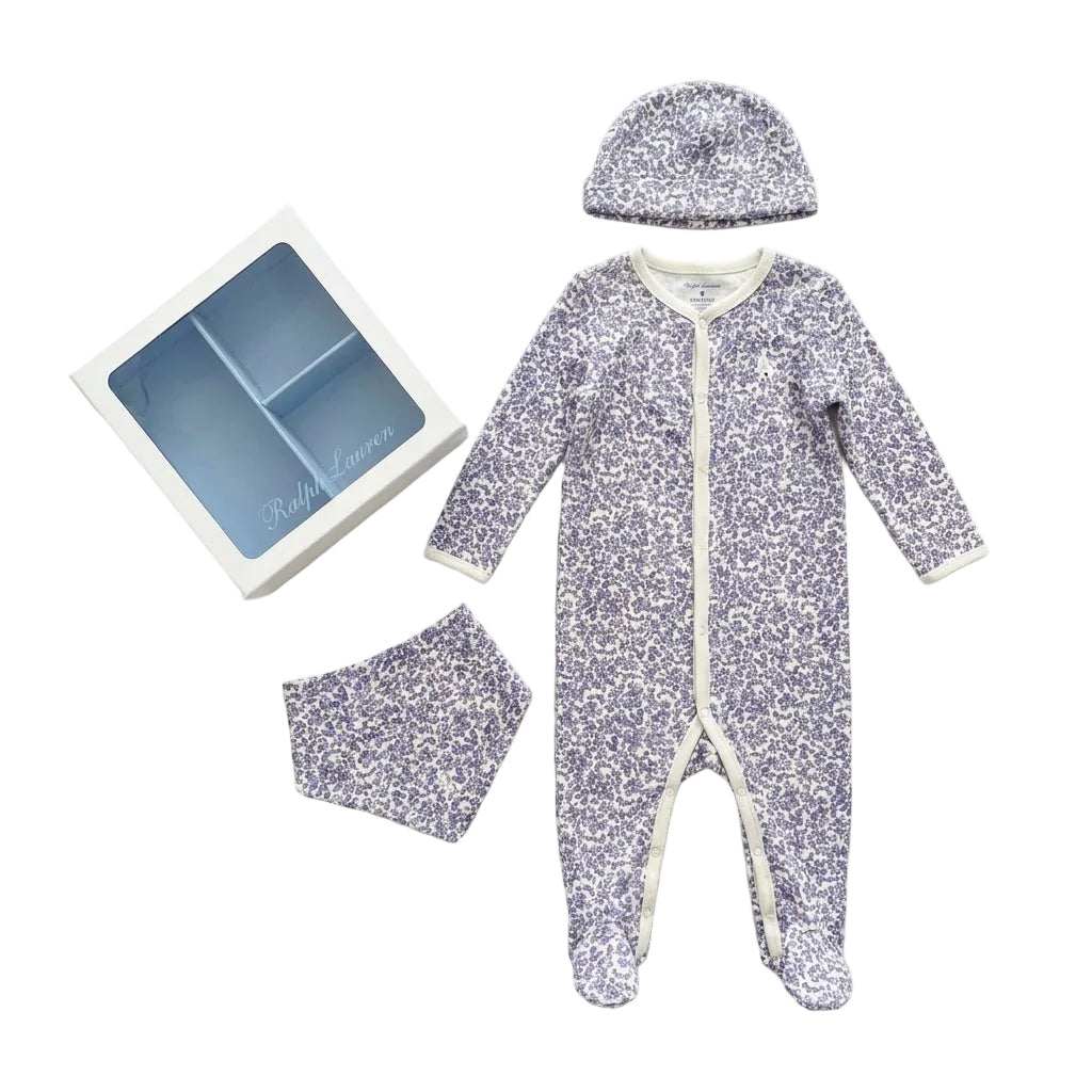 Ralph Lauren Lilac Floral 3 Piece Gift Set