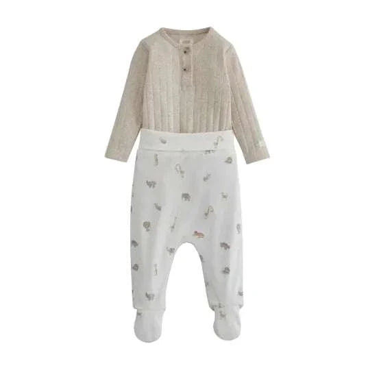 Ribbed Safari Bodysuit & Leggings Set |Mamas & Papas
