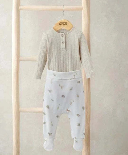 Ribbed Safari Bodysuit & Leggings Set |Mamas & Papas