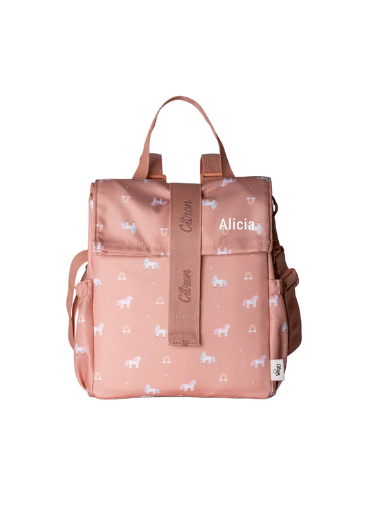 Insulated Roll-up Lunch Bag - Unicorn Blush Pink