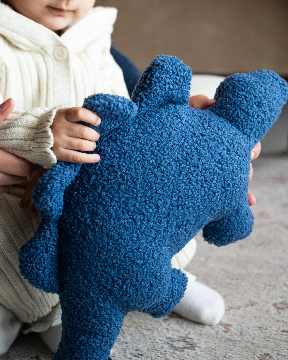 Roary Dino personalised dinosaur cushion, a birthday and newborn gift