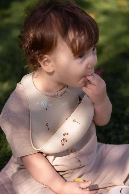 Silicone Bib Vehicles |Citron