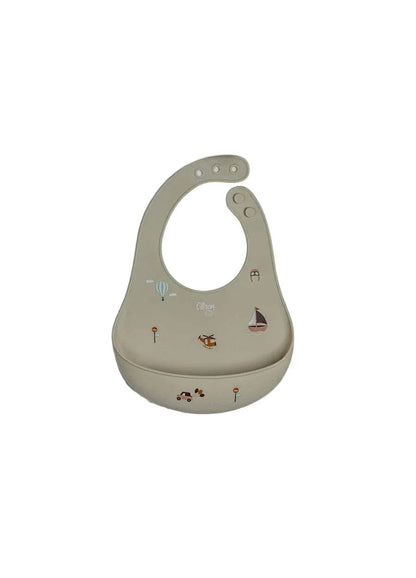 Silicone Bib Vehicles |Citron
