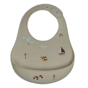Silicone Bib Vehicles |Citron