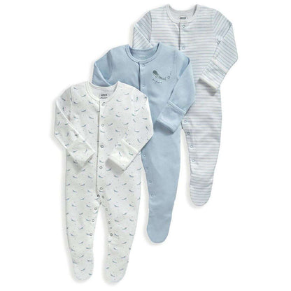 Sleepsuit Pack of 3 - Whales | Mamas & Papas