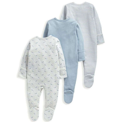 Sleepsuit Pack of 3 - Whales | Mamas & Papas