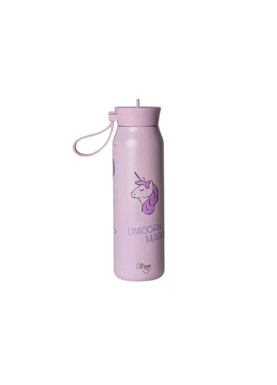 Small Water Bottle - 350ml - Stormy Unicorn| Citron