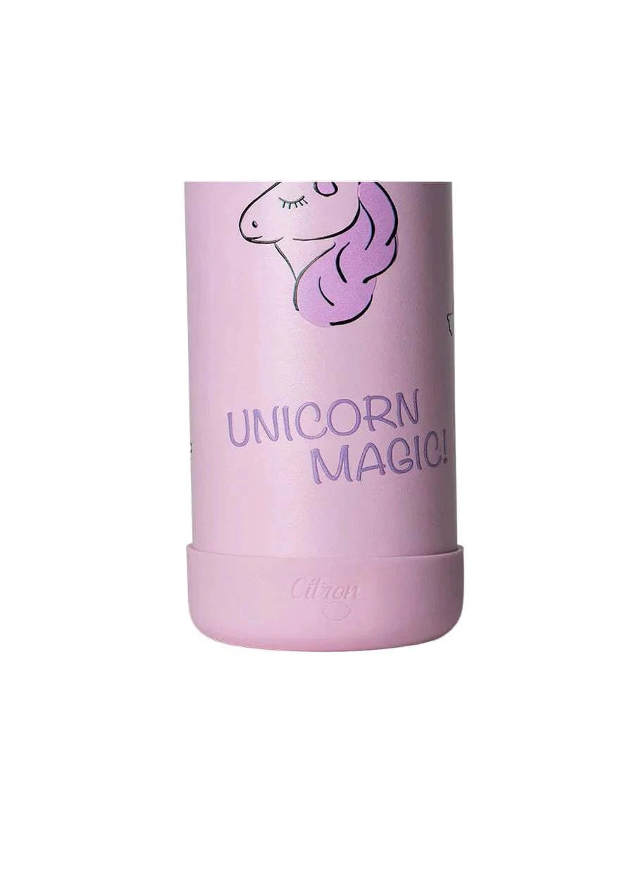 Small Water Bottle - 350ml - Stormy Unicorn| Citron