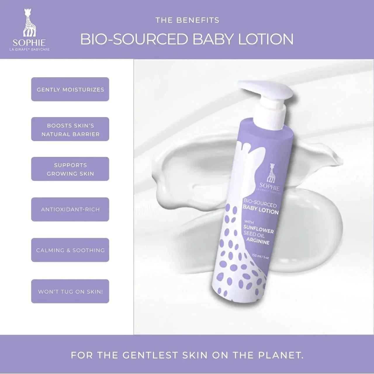 Sophie la Girafe Babycare Bio-Sourced Baby Lotion
