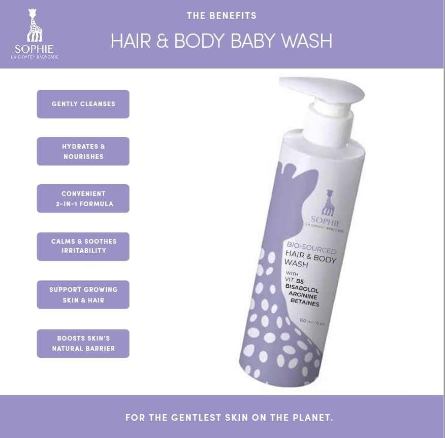 Sophie la Girafe Babycare Hair & Body Wash 175 ML