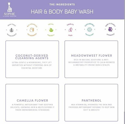 Sophie la Girafe Babycare Hair & Body Wash 175 ML