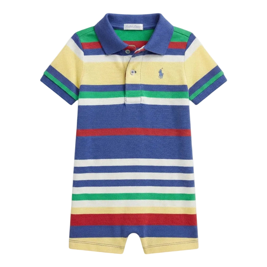 Striped Cotton Mesh Polo Shirt | Ralph Lauren