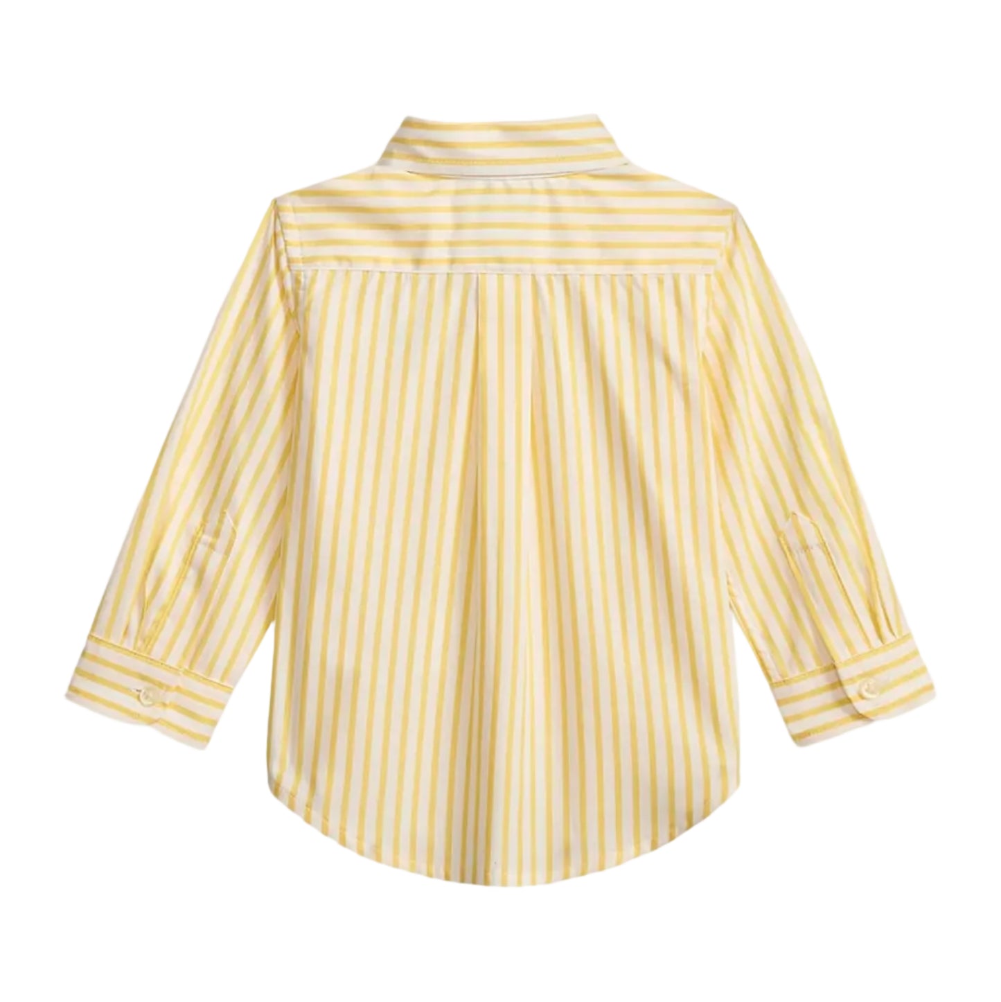Striped Cotton Yellow Poplin Shirt | Ralph Lauren