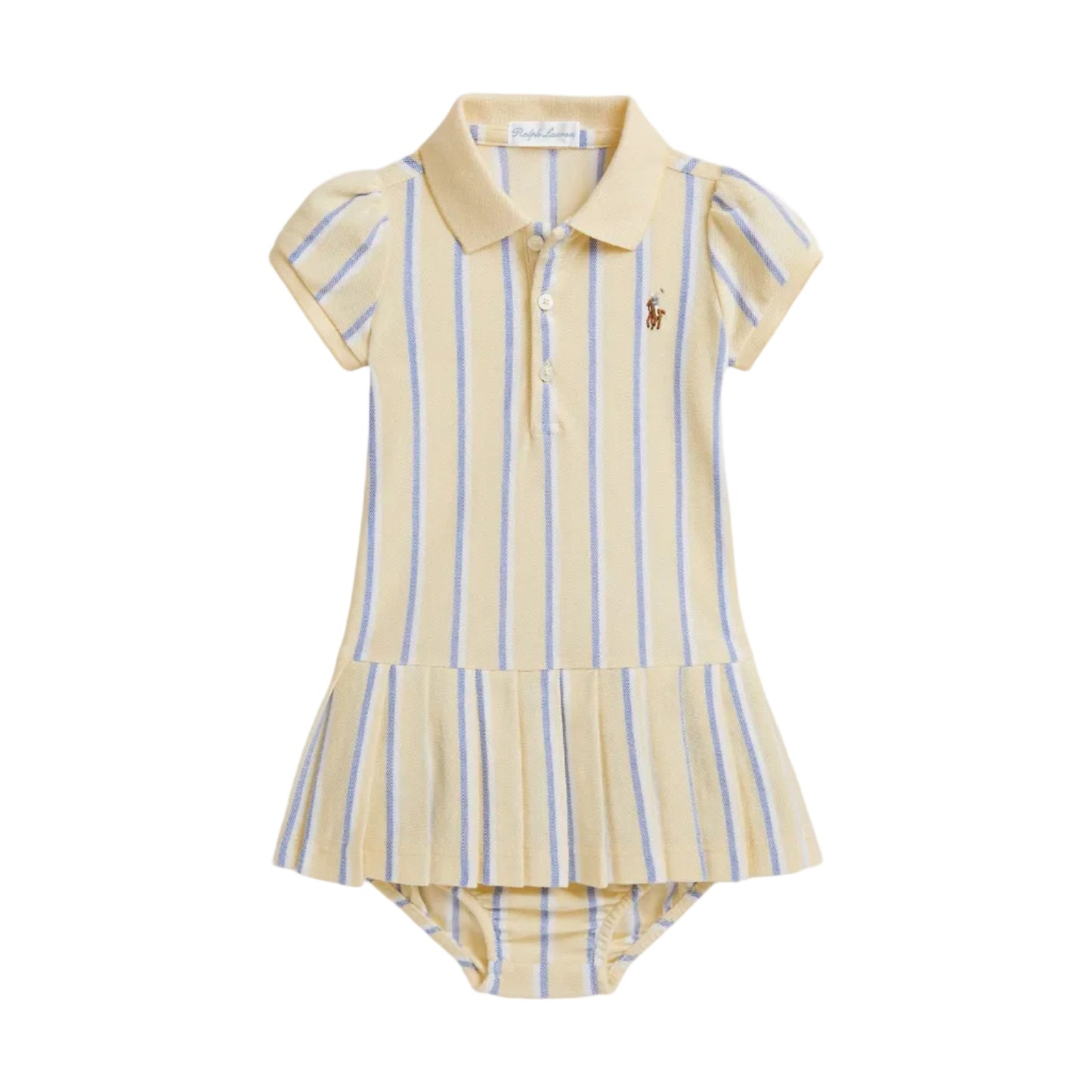 Striped Oxford Mesh Polo Dress & Bloomer | Ralph Lauren