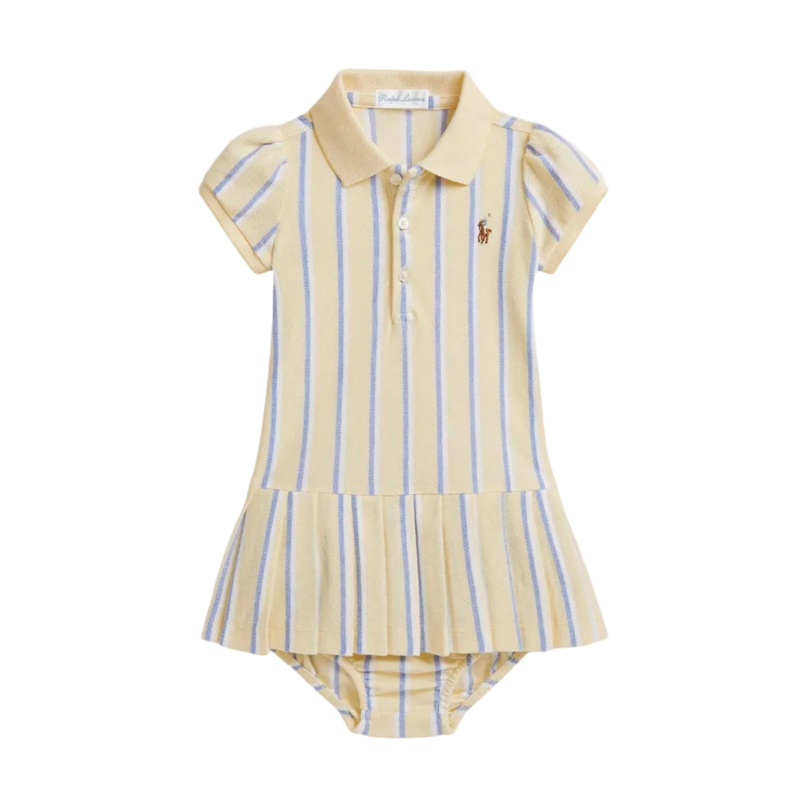 Striped Oxford Mesh Polo Dress & Bloomer | Ralph Lauren