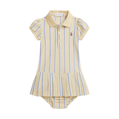 Striped Oxford Mesh Polo Dress & Bloomer | Ralph Lauren