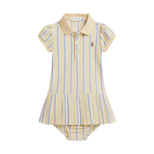 Striped Oxford Mesh Polo Dress & Bloomer | Ralph Lauren