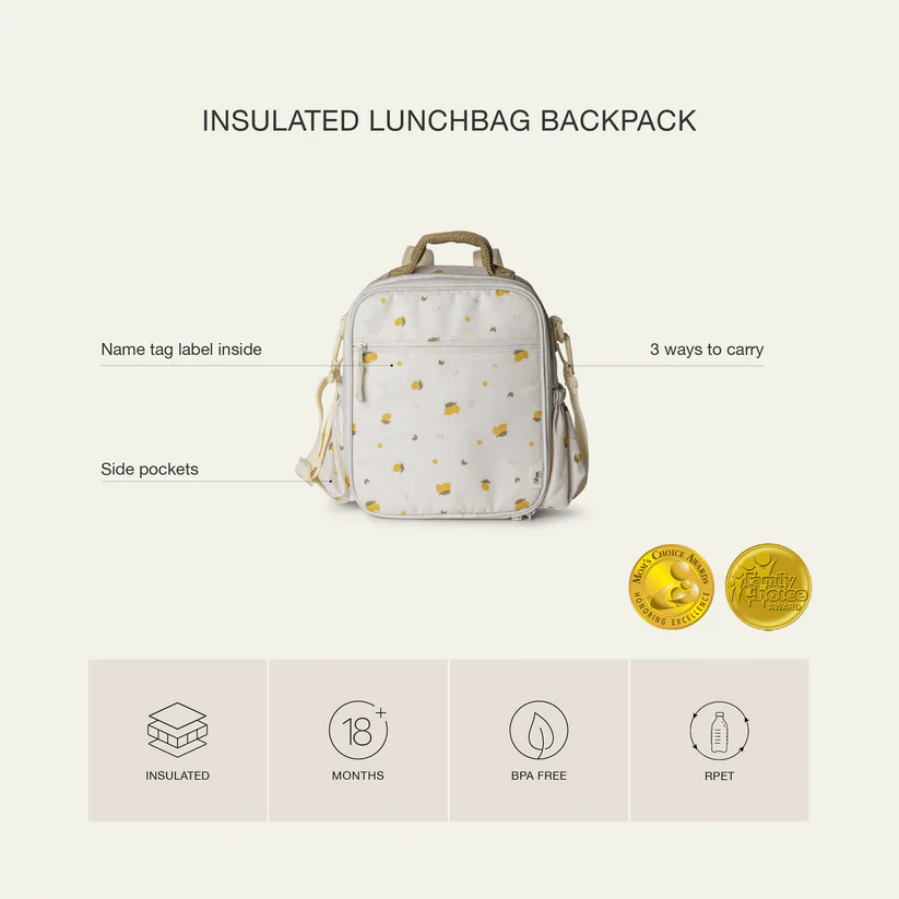 Thermal Classic Lunch Bag Backpack - Ballerina | Citron