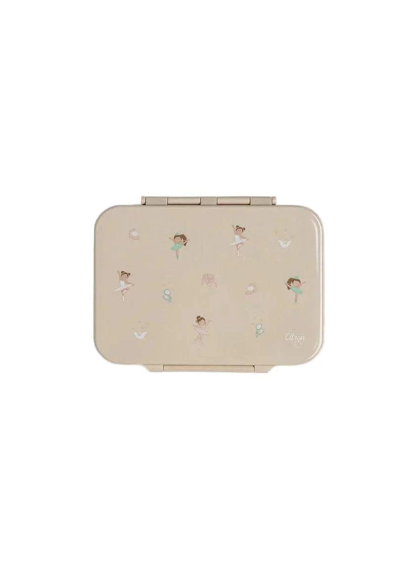 Tritan Lunch Box - 4 Compartments - Ballerina |Citron