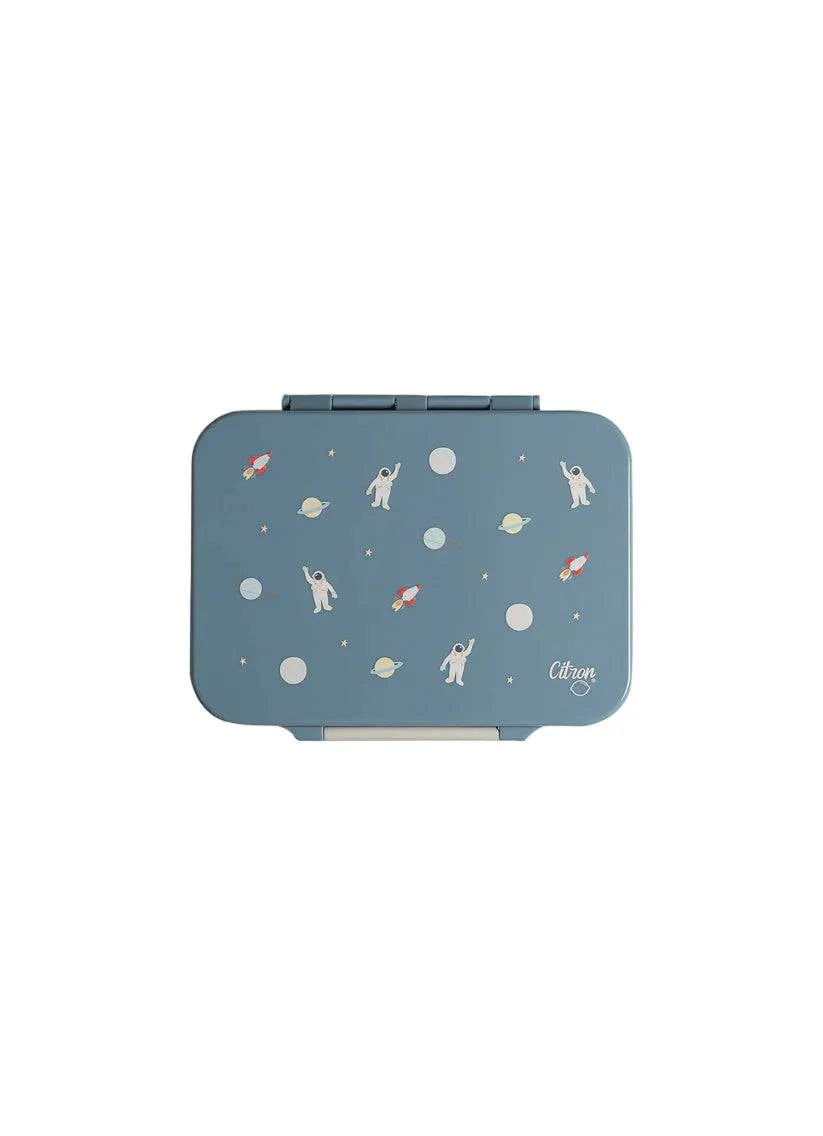 Tritan Lunch Box - 4 Compartments - Spaceship Dusty Blue