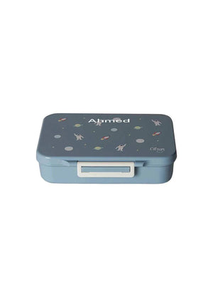 Tritan Lunch Box - 4 Compartments - Spaceship Dusty Blue