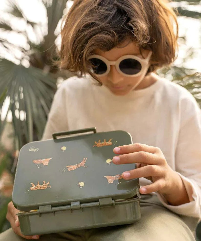 Tritan Lunch Box - 4 Compartments - Tiger | Citron