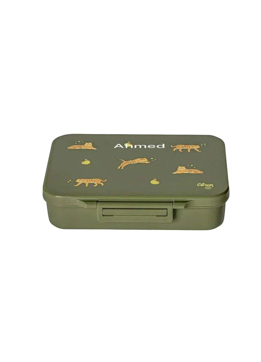 Tritan Lunch Box - 4 Compartments - Tiger | Citron
