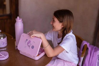 Tritan Lunchbox - 4 Compartments - Stormy Unicorn | Citron