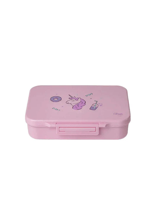 Tritan Lunchbox - 4 Compartments - Stormy Unicorn | Citron