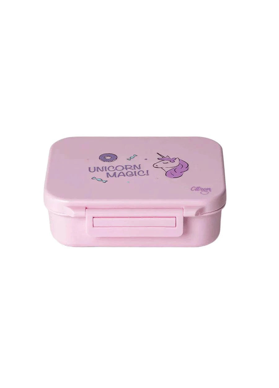 Tritan Snack Box - 3 compartment - Stormy Unicorn
