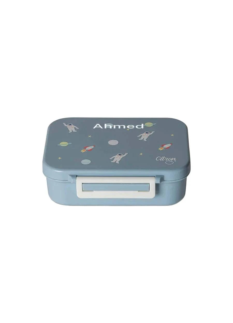 Tritan Snackbox - 3 Compartments - Spaceship Dusty Blue