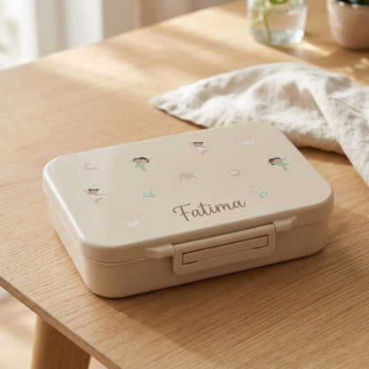 Tritan Lunch Box - 4 Compartments - Ballerina |Citron