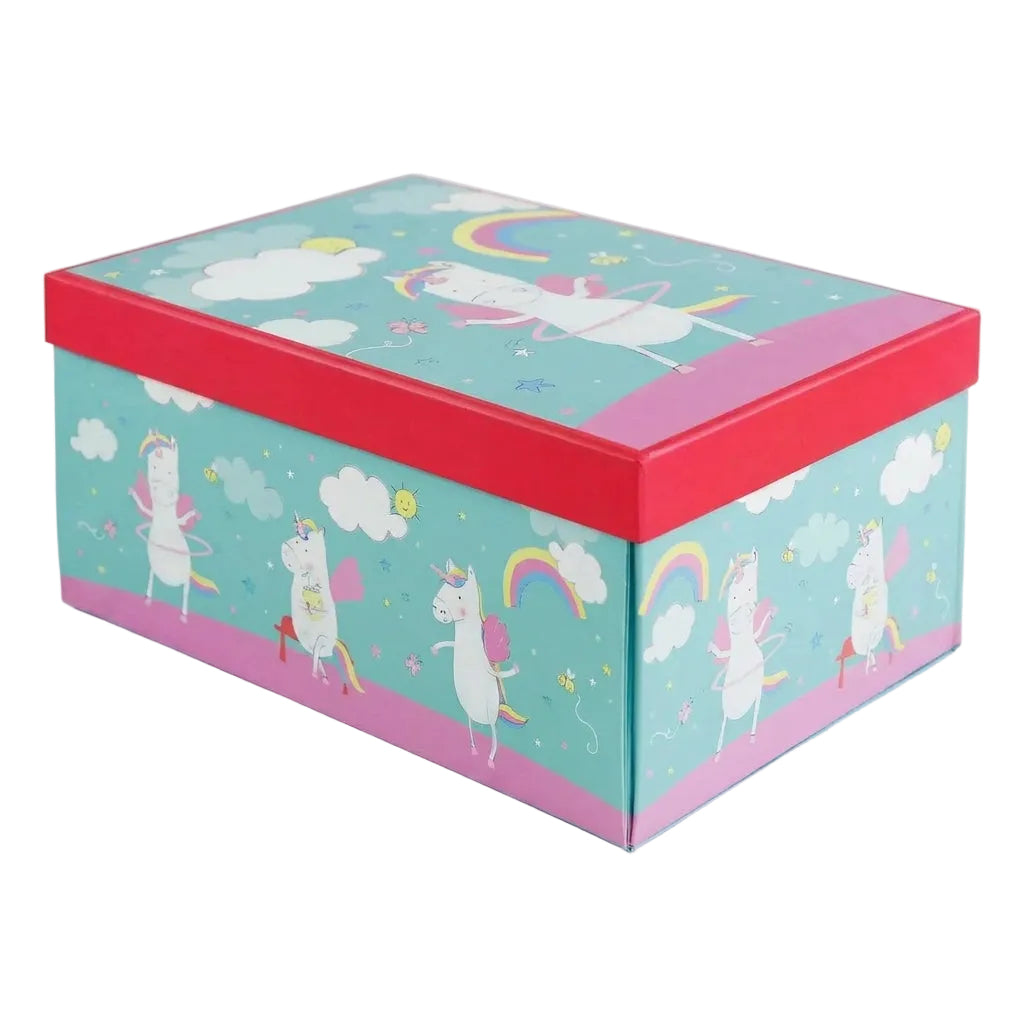 Unicorn Rainbow Theme Magentic Box