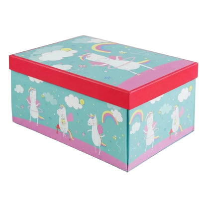 Unicorn Rainbow Theme Magentic Box