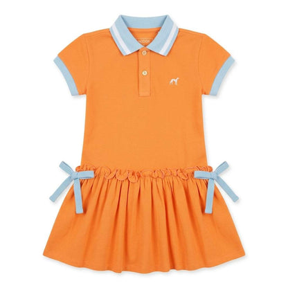 Sacoor Girls Logo Orange Dress – Stylish Summer Outfit