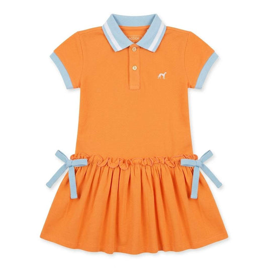 Sacoor Girls Logo Orange Dress – Stylish Summer Outfit