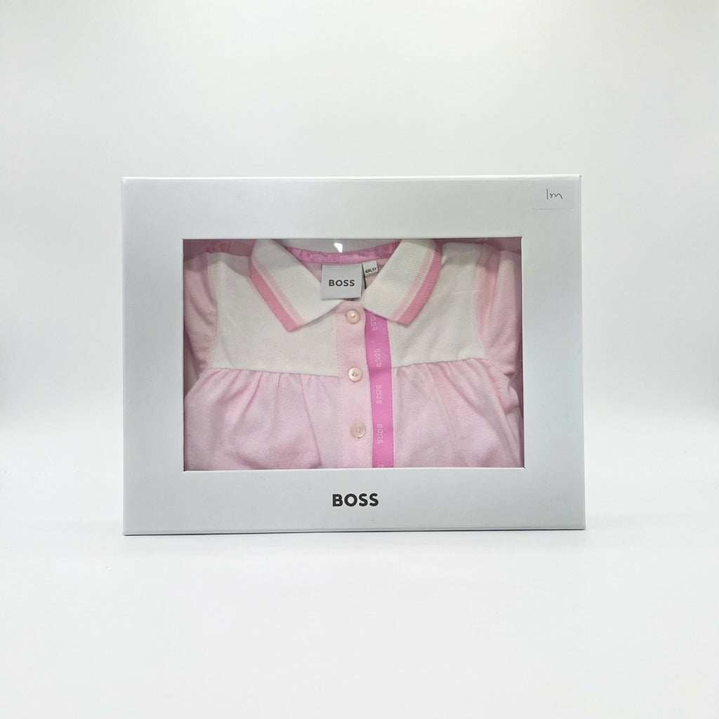 BOSS Baby Pink Babygrow | Luxury Comfort & Style