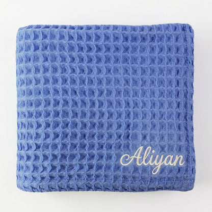 Waffle Lullaby personalised baby blanket – view 16