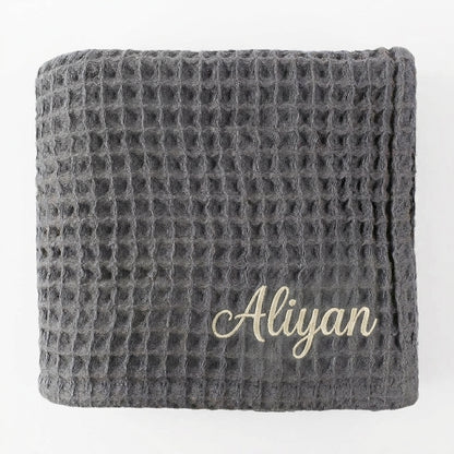 Waffle Lullaby personalised baby blanket – view 13