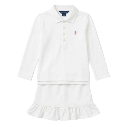 White Mesh Polo Shirt & Skirt | Ralph Lauren