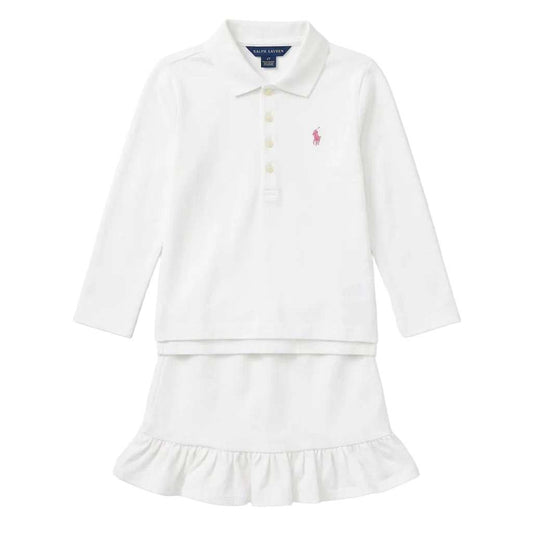 White Mesh Polo Shirt & Skirt | Ralph Lauren