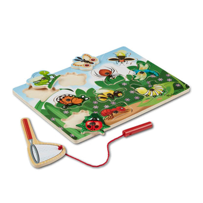 Wooden Magnetic Puzzle Game Bug Catching | Melissa & Doug