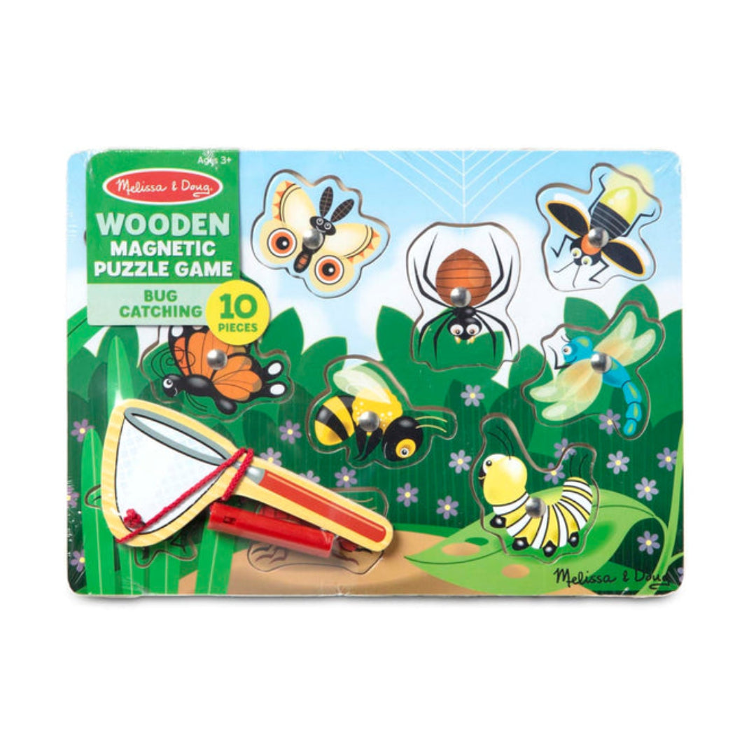 Wooden Magnetic Puzzle Game Bug Catching | Melissa & Doug